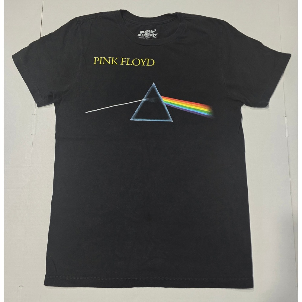 Pink Floyd Licensed Dark Side of the Moon Black Graphic T-Shirt Small Band Tee